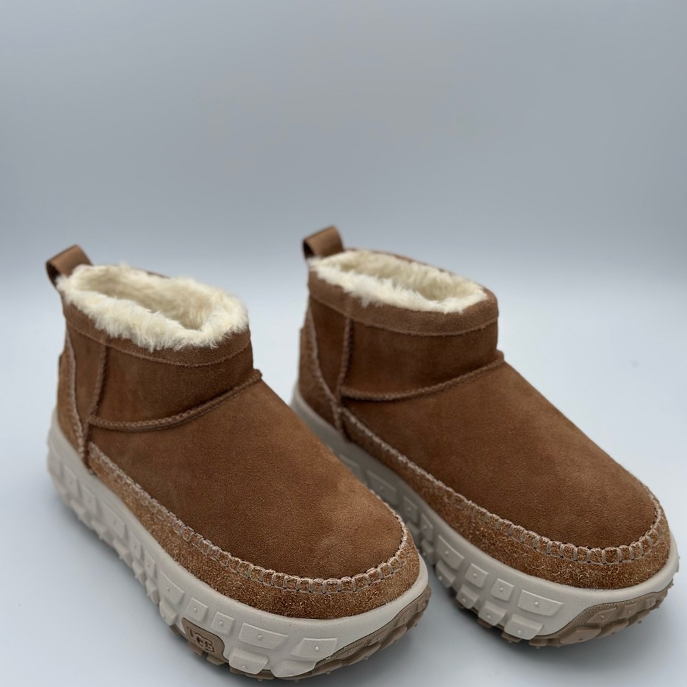 UGG VENTURE DAZE ULTRA MINI PLATFORM CHESTNUT SHOE BOOTS MEN SIZE US 6 / WOMEN 7